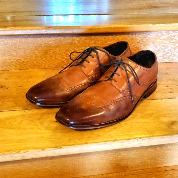 Florsheim Castellano Wingtip Oxford Size 13 D Saddle Tan - Picture 2 of 6